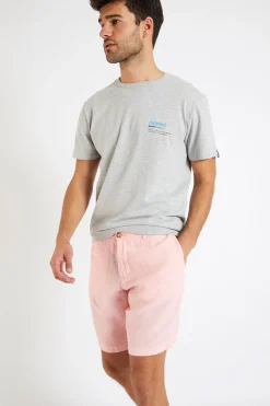Cala 1789 Bermuda en lin rose XAVIER LINDYE New