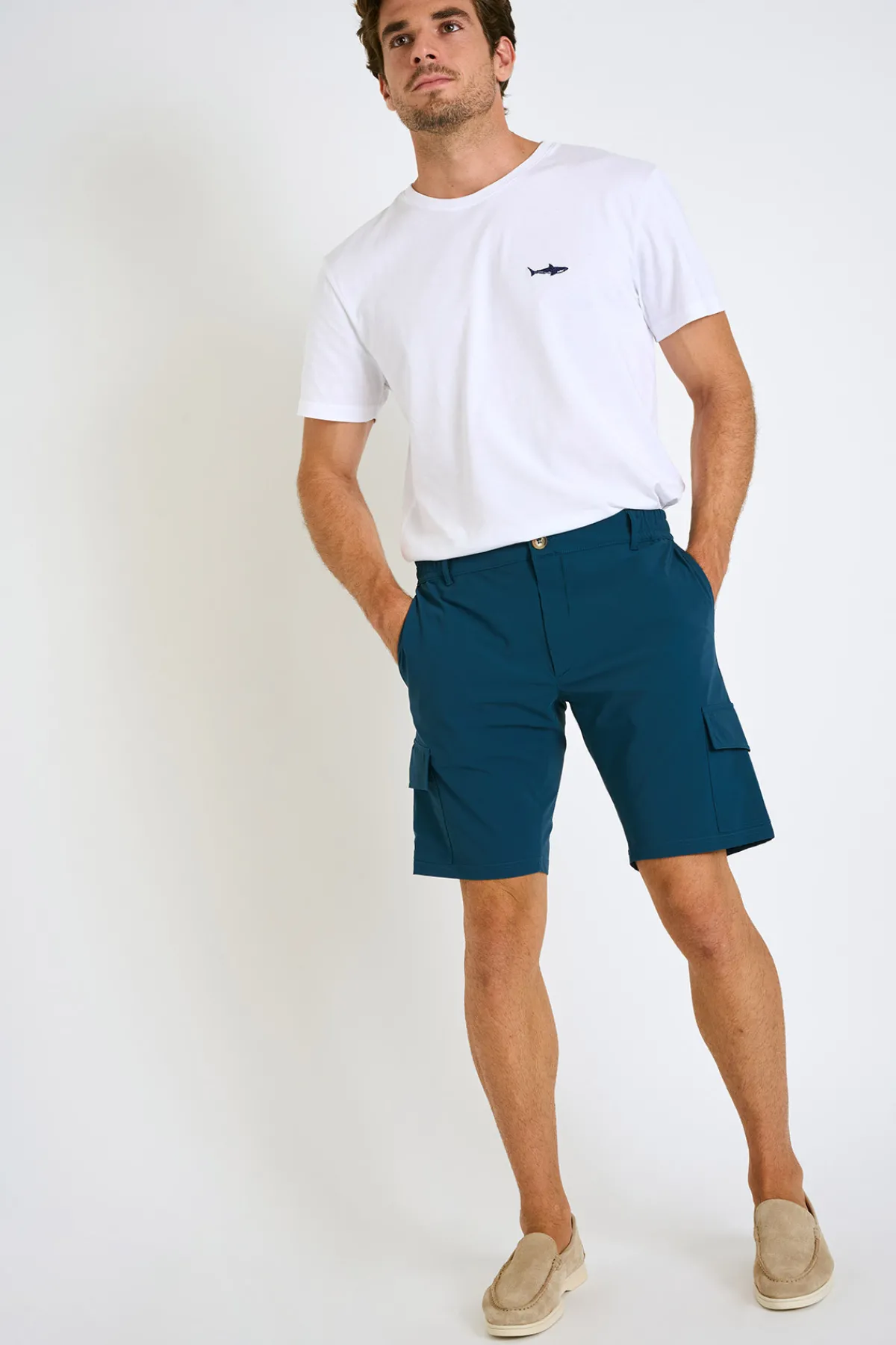 Cala 1789 Bermuda stretch bleu FABIO LESCADA Hot