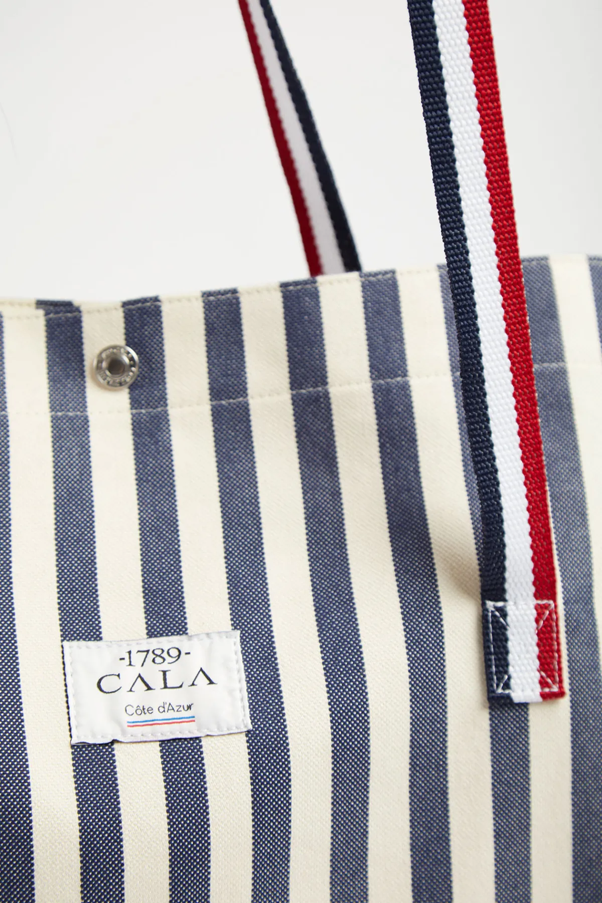 Cala 1789 Cabas de plage rayé bleu et blanc CABAS SUN Fashion