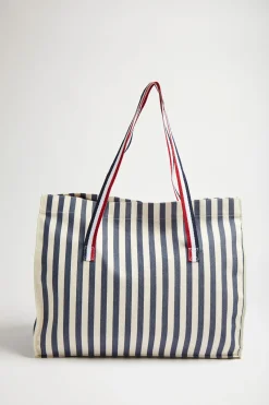 Cala 1789 Cabas de plage rayé bleu et blanc CABAS SUN Fashion
