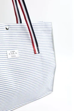 Cala 1789 Cabas de plage rayure ciel CABAS STRIPE CALA Sale