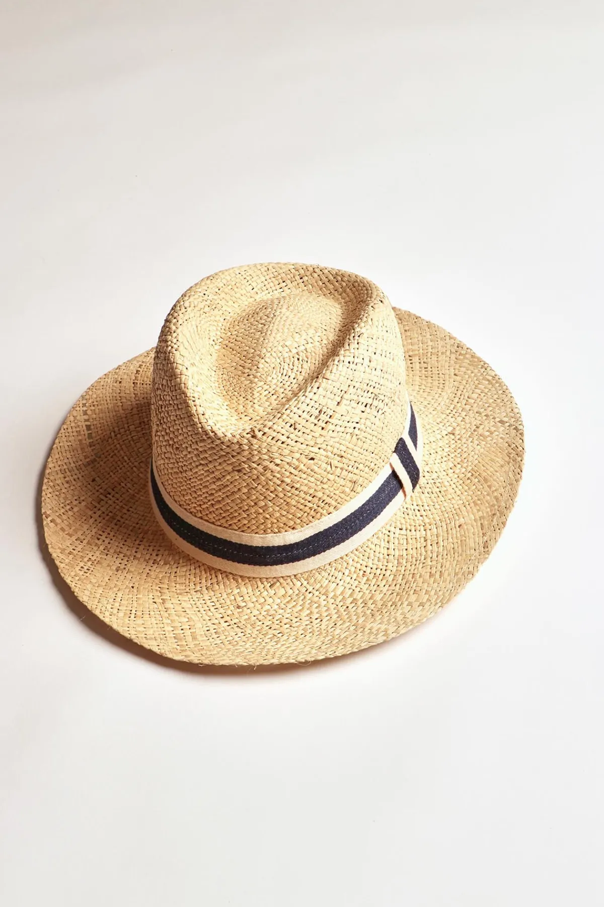 Cala 1789 Chapeau naturel et marine MALLO CASANOVA Outlet