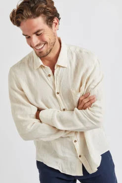 Cala 1789 Chemise Beige en lin Chemiseml Lindye Fashion