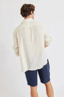 Cala 1789 Chemise Beige en lin Chemiseml Lindye Fashion