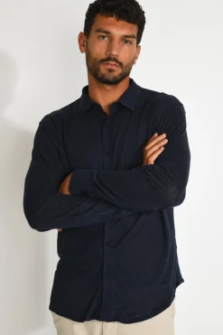 Cala 1789 Chemise bleu marine JEAN LIN Best