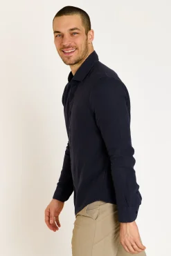 Cala 1789 Chemise bleu marine QUENTIN PISE matière coton New