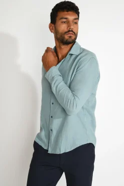 Cala 1789 Chemise bleu QUENTIN PISE matière coton Best
