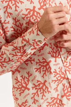 Cala 1789 Chemise corail ALAIN AGORA Outlet