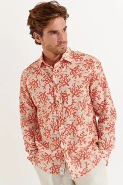 Cala 1789 Chemise corail ALAIN AGORA Outlet