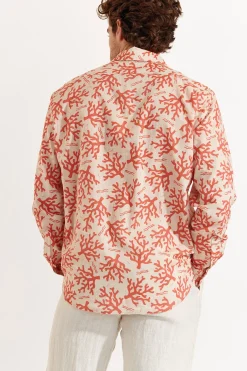 Cala 1789 Chemise corail ALAIN AGORA Outlet