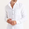 Cala 1789 Chemise en lin blanc CHEMISEML LINDYE Discount
