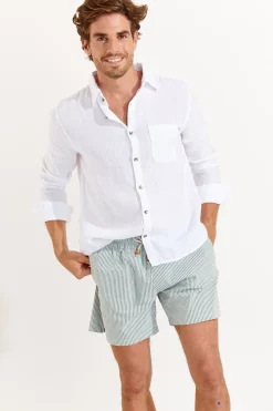 Cala 1789 Chemise en lin blanc CHEMISEML LINDYE Discount