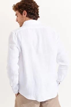 Cala 1789 Chemise en lin blanc CHEMISEML LINDYE Discount