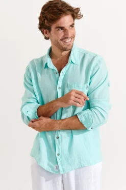 Cala 1789 Chemise en lin eaux CHEMISEML LINDYE Hot