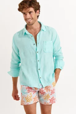 Cala 1789 Chemise en lin eaux CHEMISEML LINDYE Hot