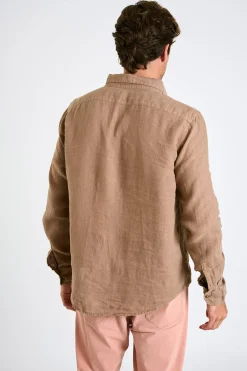 Cala 1789 Chemise en lin taupe CHEMISEML LINDYE Online