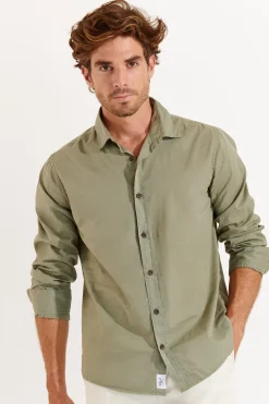 Cala 1789 Chemise kaki Alain Bonassola Discount