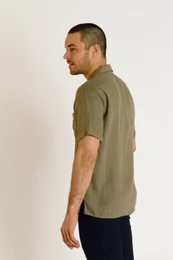 Cala 1789 Chemise kaki manches courtes ALEXIS PISE Clearance