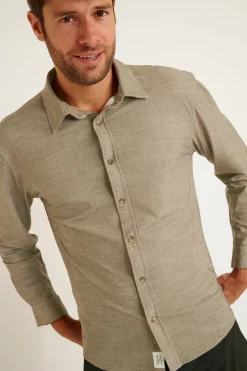 Cala 1789 CHEMISE MANCHES LONGUES BEIGE ALAIN NAPOLI Outlet