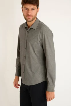 Cala 1789 CHEMISE MANCHES LONGUES GRISE ALAIN NAPOLI Discount
