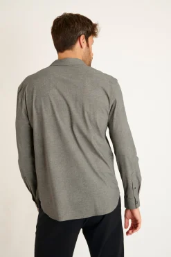 Cala 1789 CHEMISE MANCHES LONGUES GRISE ALAIN NAPOLI Discount