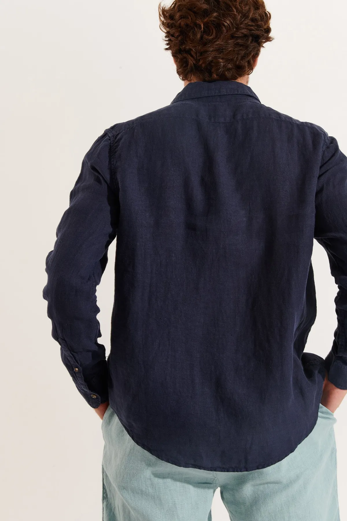Cala 1789 Chemise Marine en lin Chemiseml Lindye Discount