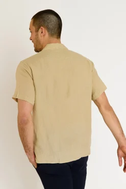 Cala 1789 Chemise sable manches courtes ALEXIS PISE Clearance