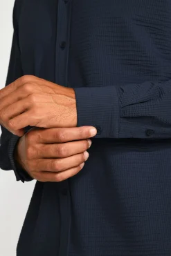 Cala 1789 Chemise technique bleu marine JEAN TRIESTE Best