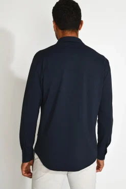 Cala 1789 Chemise technique bleu marine JEAN TRIESTE Best