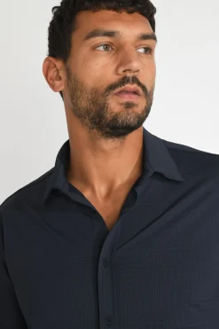 Cala 1789 Chemise technique bleu marine JEAN TRIESTE Best