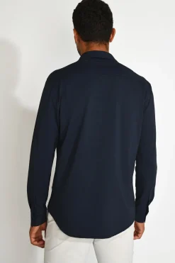 Cala 1789 Chemise technique bleu marine JEAN TRIESTE Best
