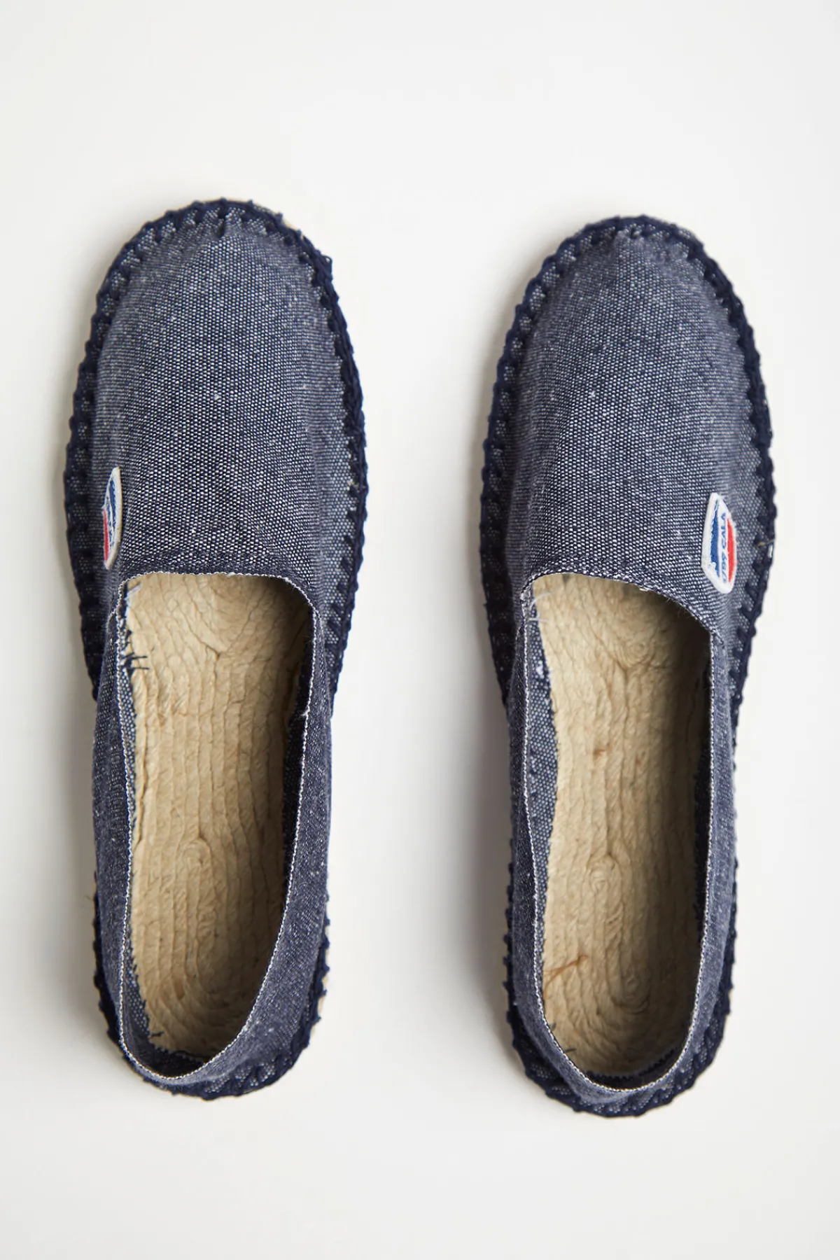 Cala 1789 Espadrilles en toile Bleu Jean - Made in France CLASSIQUE UNI Outlet