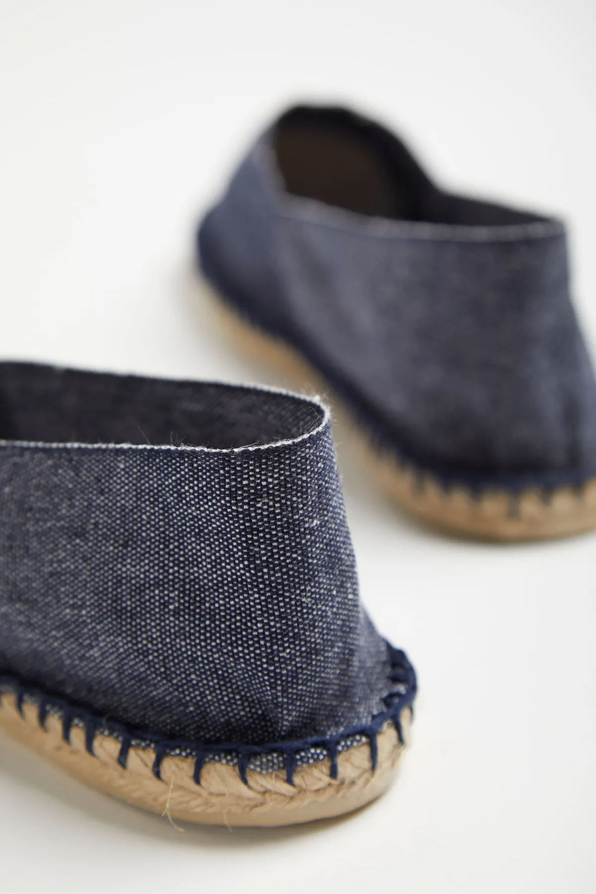 Cala 1789 Espadrilles en toile Bleu Jean - Made in France CLASSIQUE UNI Outlet