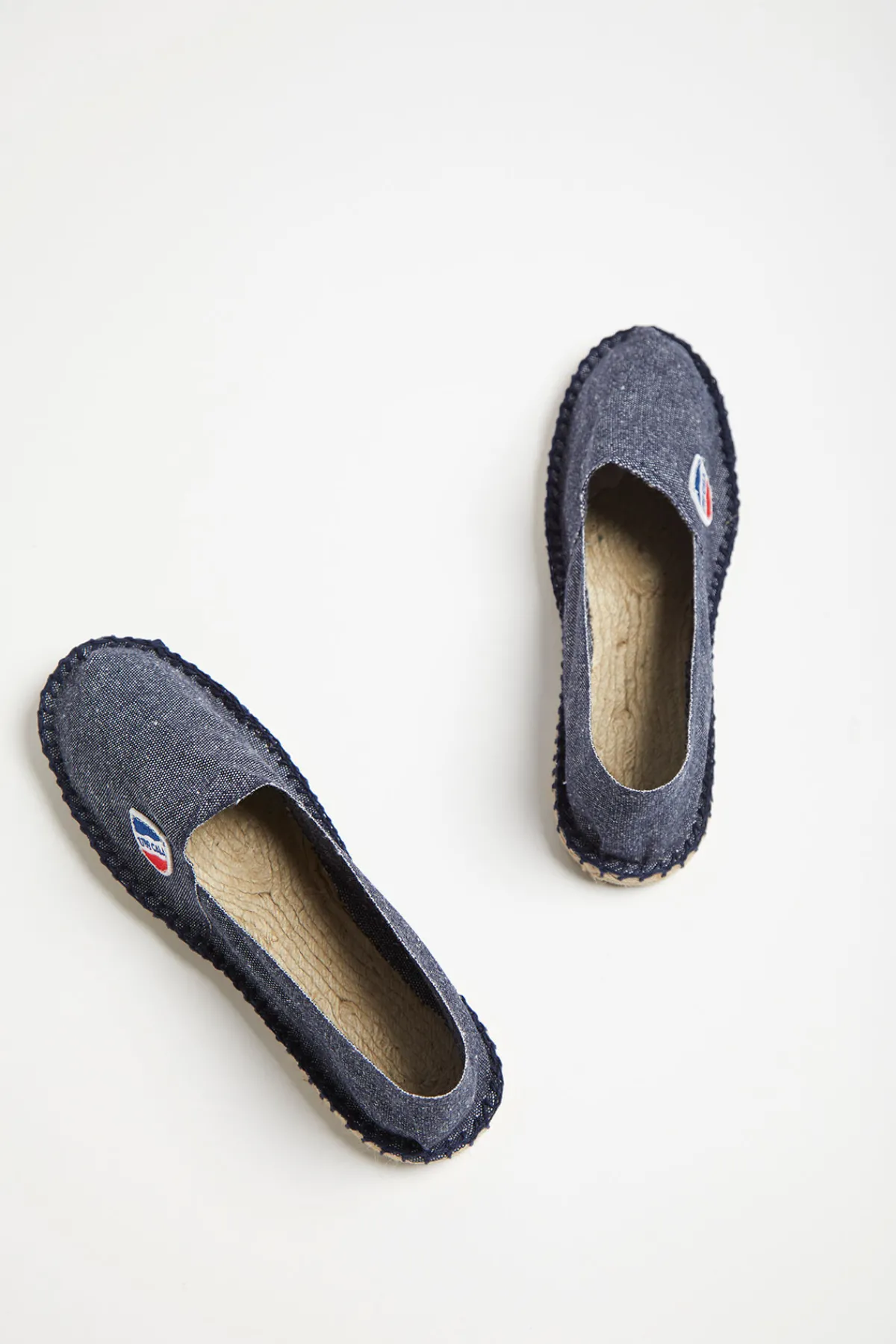 Cala 1789 Espadrilles en toile Bleu Jean - Made in France CLASSIQUE UNI Outlet