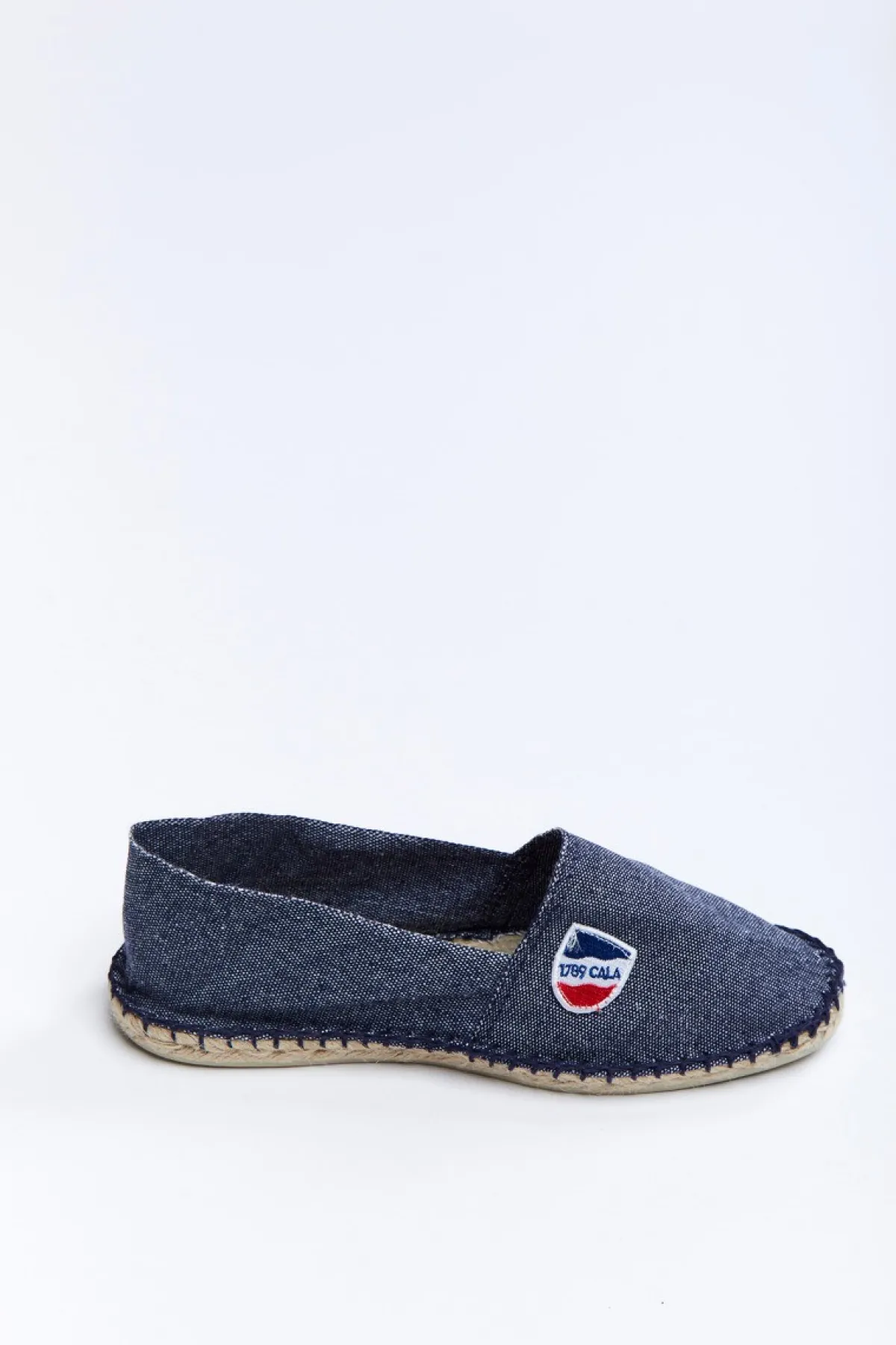 Cala 1789 Espadrilles en toile Bleu Jean - Made in France CLASSIQUE UNI Outlet