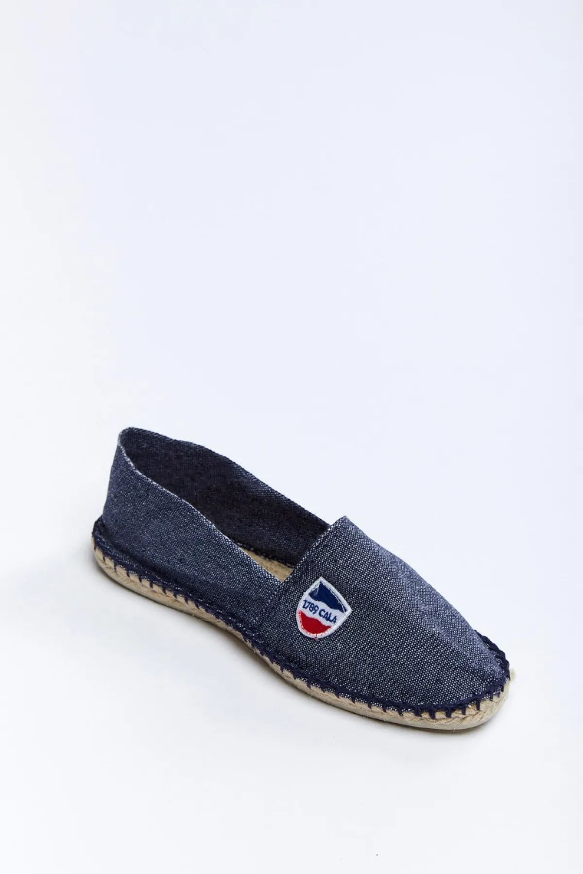 Cala 1789 Espadrilles en toile Bleu Jean - Made in France CLASSIQUE UNI Outlet