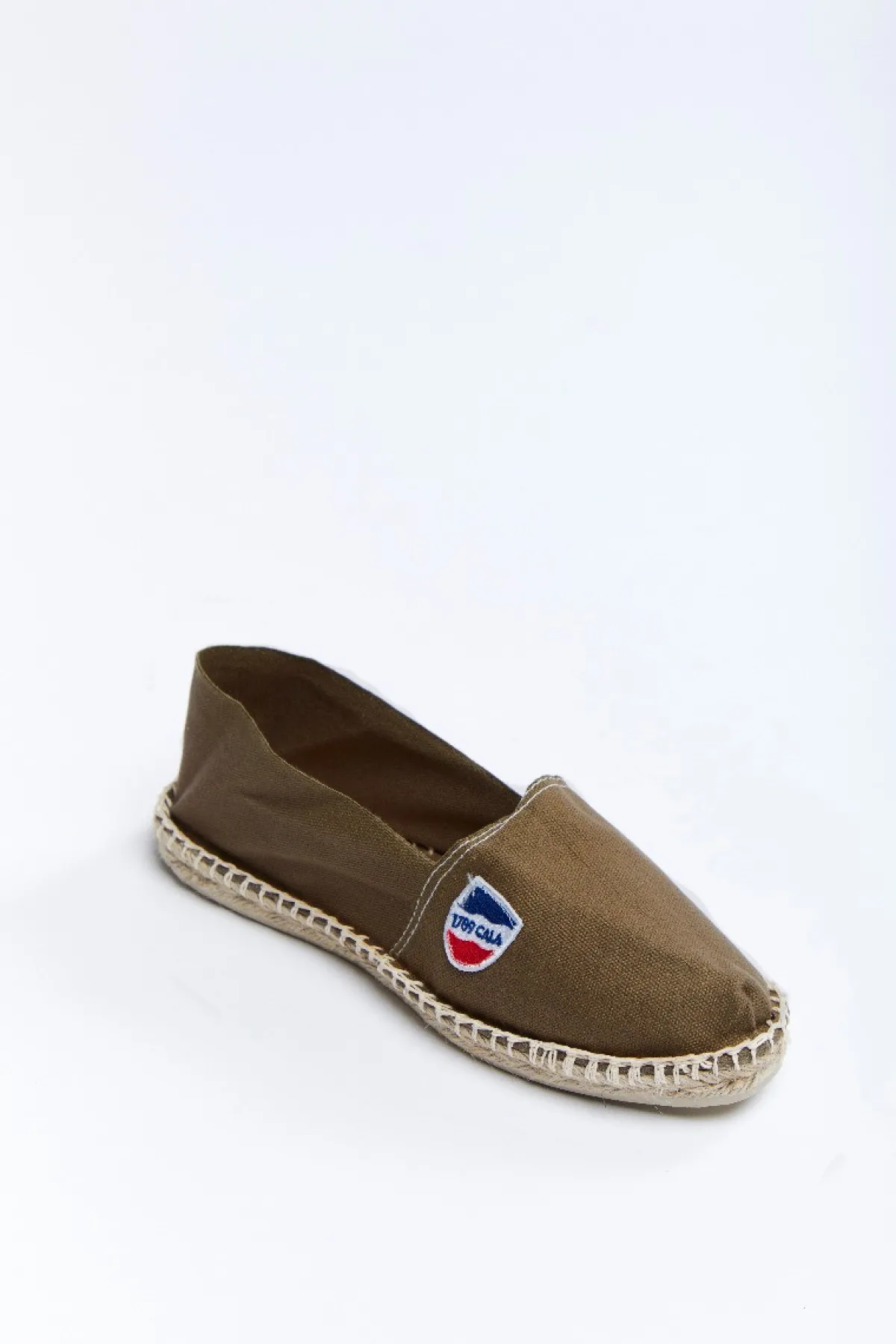 Cala 1789 Espadrilles en toile Kaki - Made in France CLASSIQUE UNI Fashion