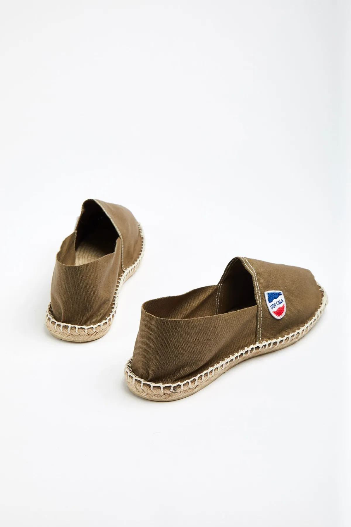 Cala 1789 Espadrilles en toile Kaki - Made in France CLASSIQUE UNI Fashion