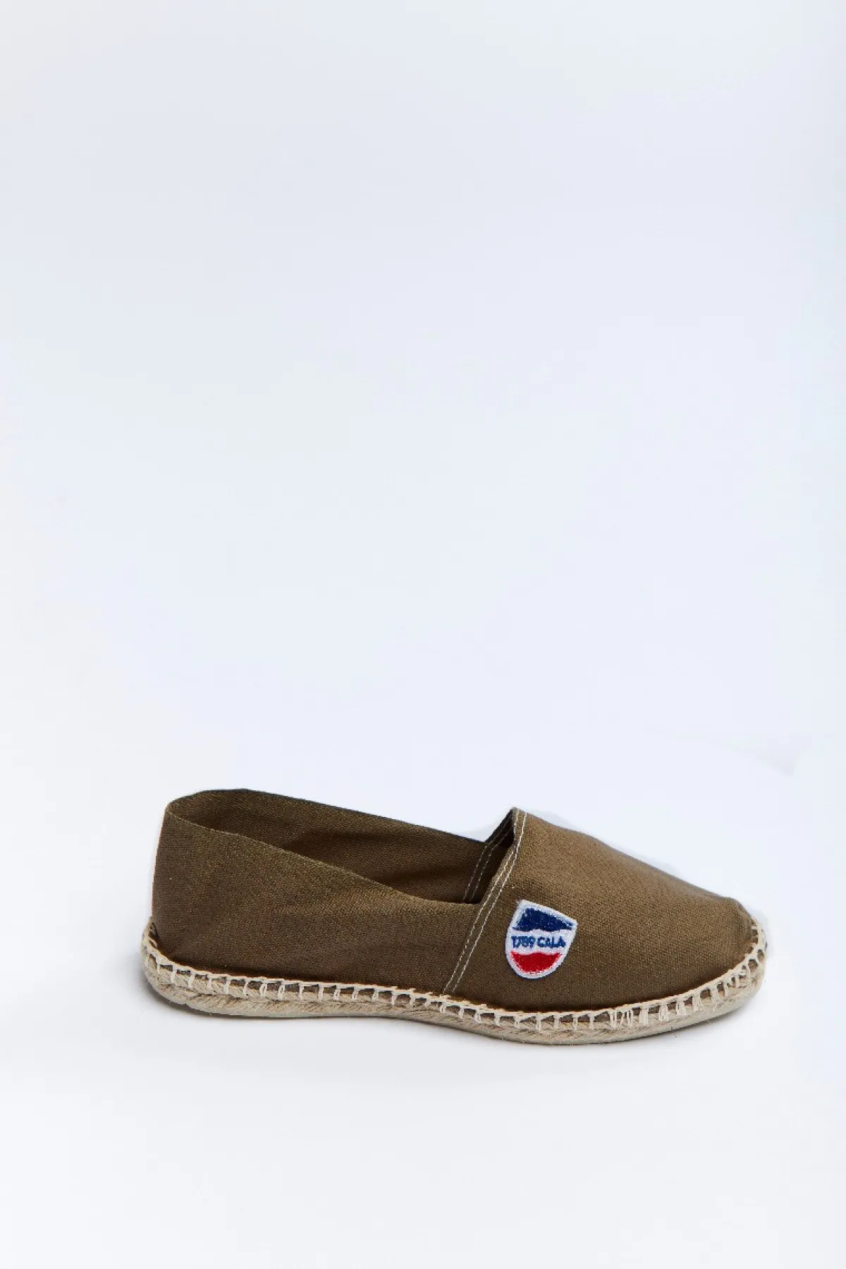 Cala 1789 Espadrilles en toile Kaki - Made in France CLASSIQUE UNI Fashion