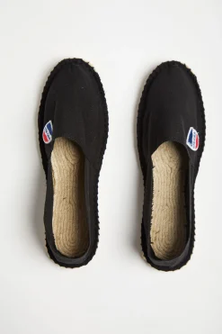 Cala 1789 Espadrilles en toile Noire - Made in France CLASSIQUE UNI Clearance