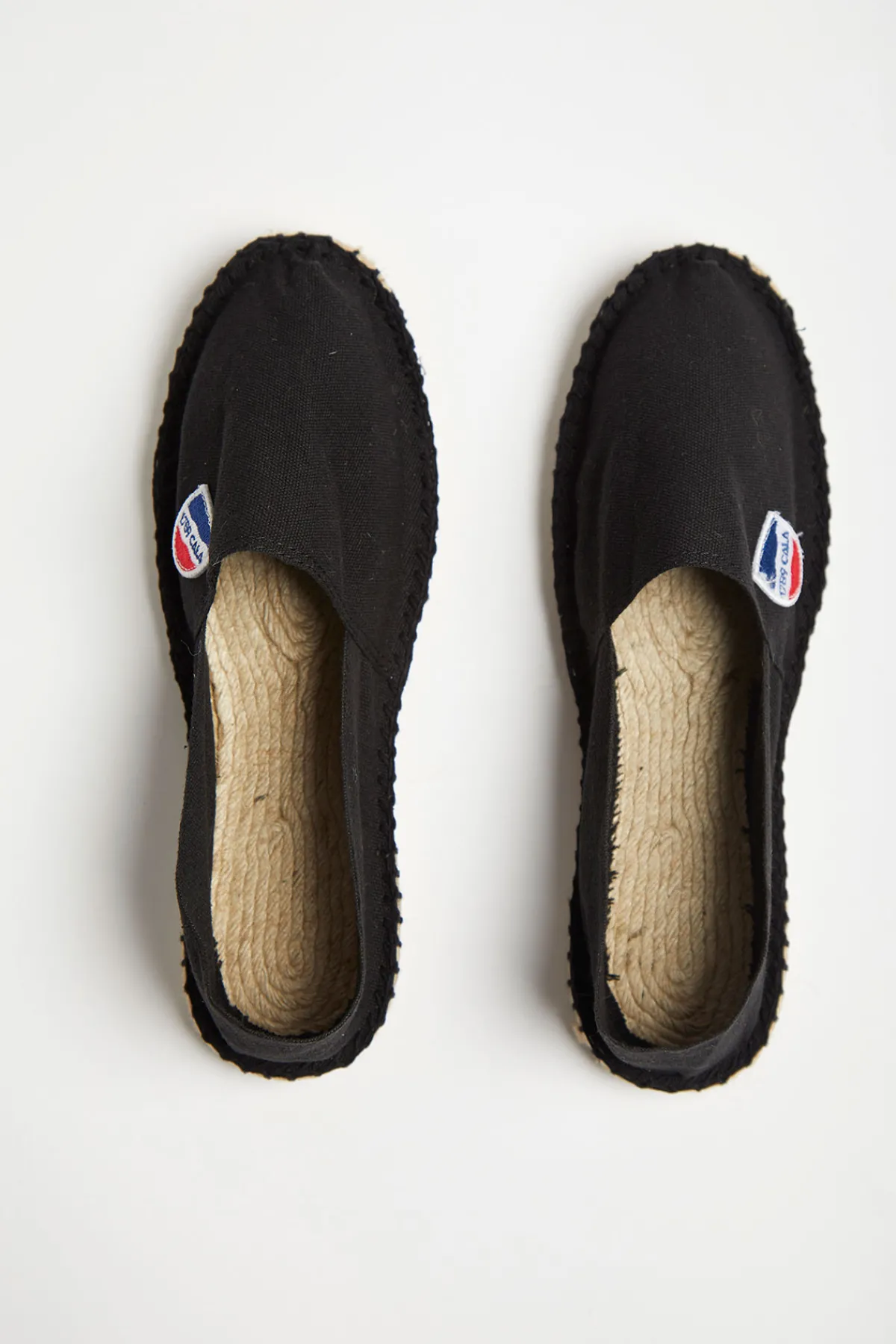 Cala 1789 Espadrilles en toile Noire - Made in France CLASSIQUE UNI Clearance
