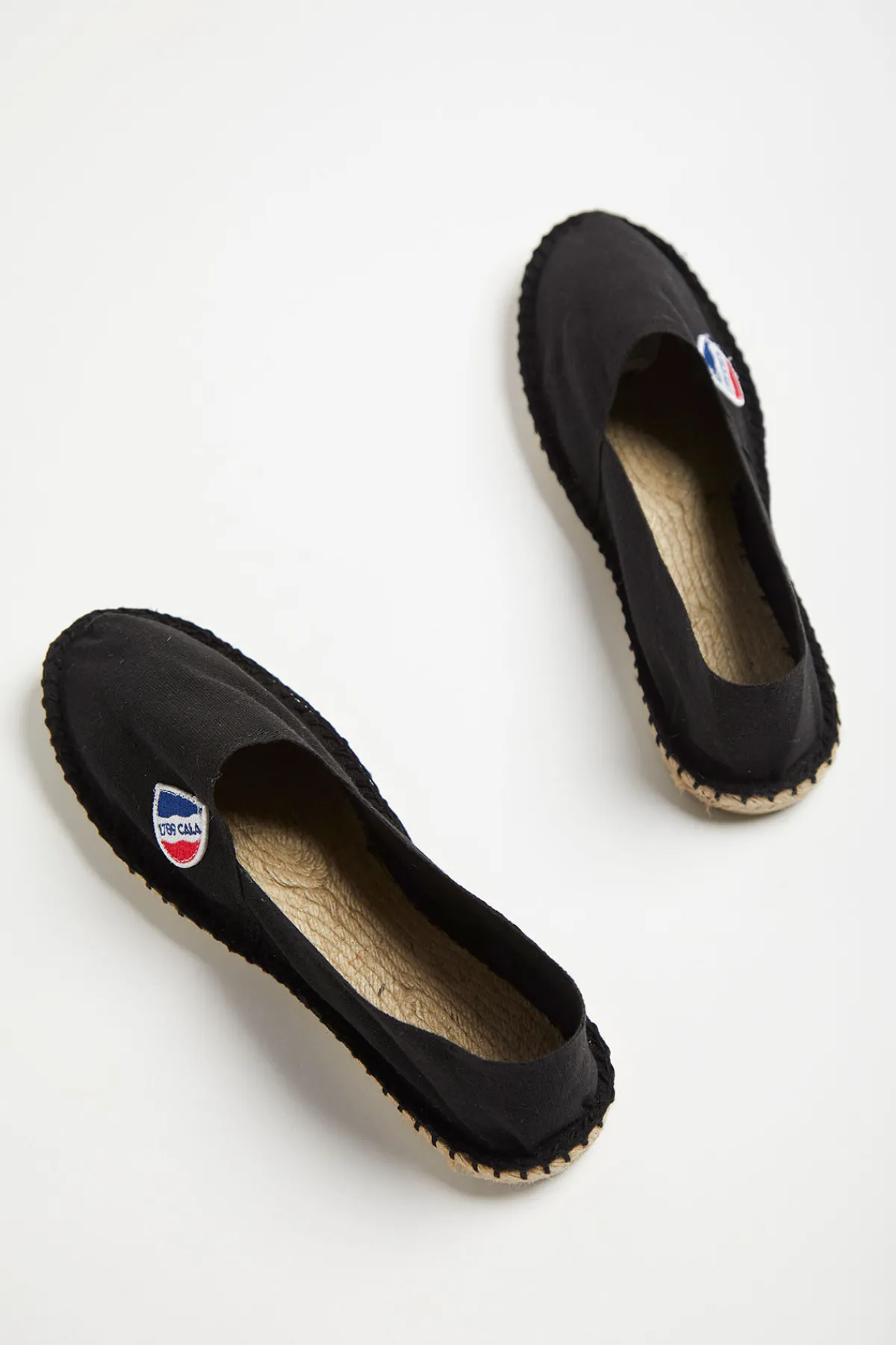 Cala 1789 Espadrilles en toile Noire - Made in France CLASSIQUE UNI Clearance