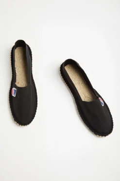 Cala 1789 Espadrilles en toile Noire - Made in France CLASSIQUE UNI Clearance