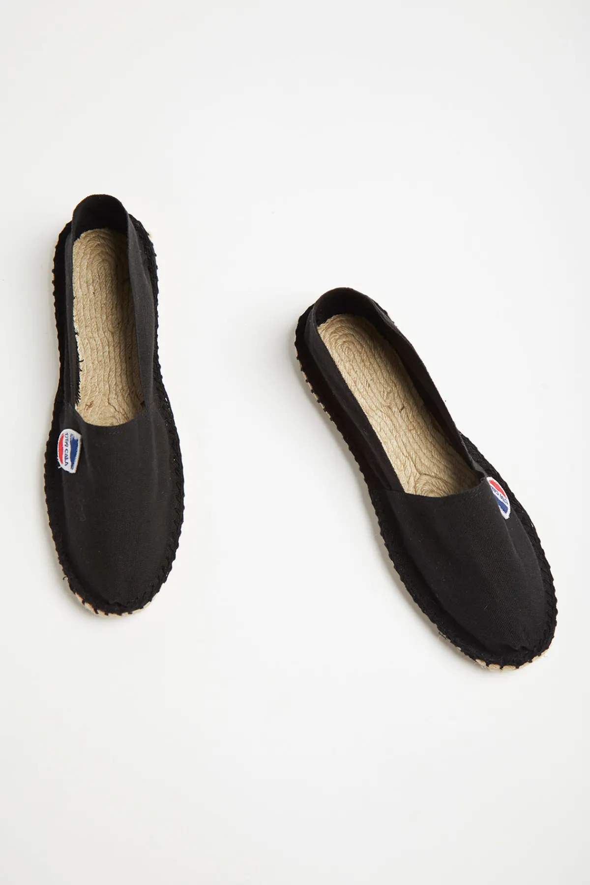Cala 1789 Espadrilles en toile Noire - Made in France CLASSIQUE UNI Clearance