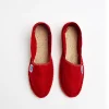 Cala 1789 Espadrilles en toile Rouge CLASSIQUE UNI Discount