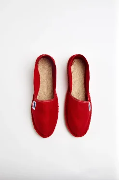 Cala 1789 Espadrilles en toile Rouge CLASSIQUE UNI Discount