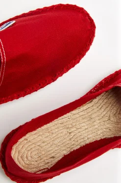 Cala 1789 Espadrilles en toile Rouge CLASSIQUE UNI Discount
