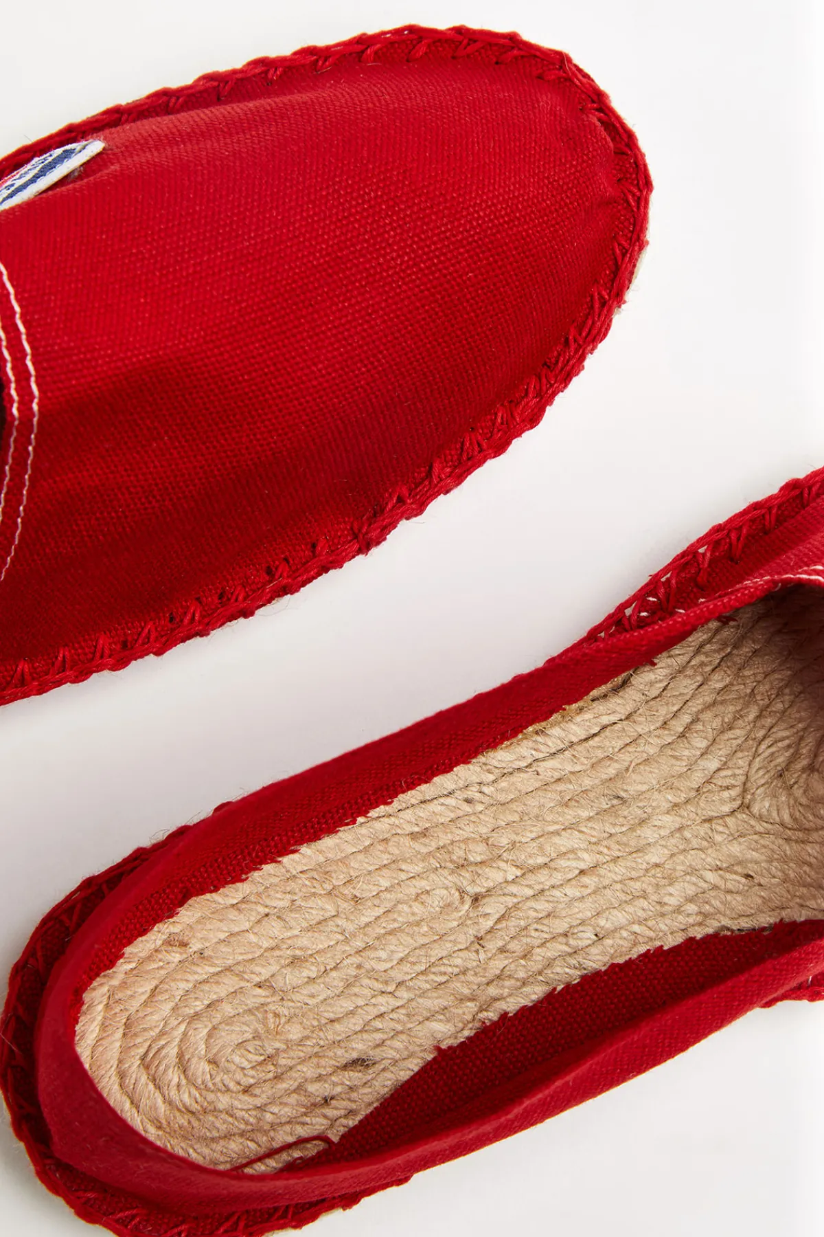 Cala 1789 Espadrilles en toile Rouge CLASSIQUE UNI Discount