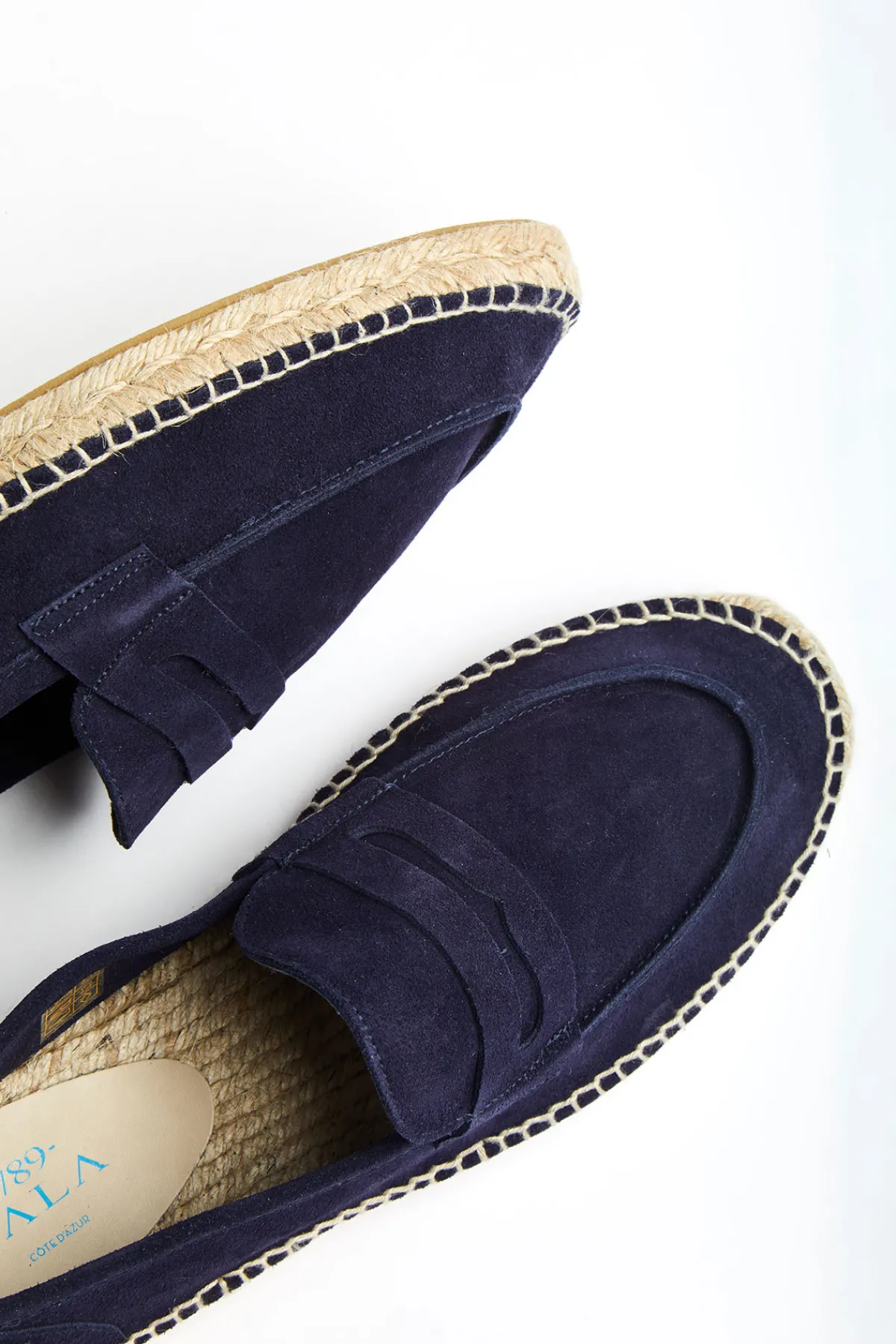 Cala 1789 Espadrilles Mocassin Cuir Marina Marine MARINA LEATHER Clearance