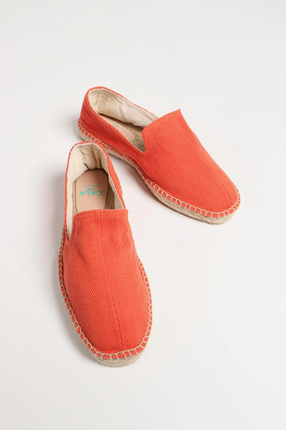 Cala 1789 Espadrilles oranges Homme Slipon Bonifacio New